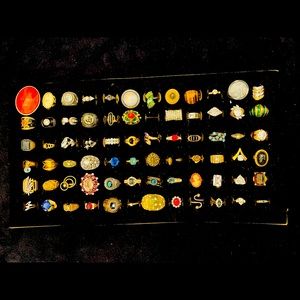 Vintage costume rings